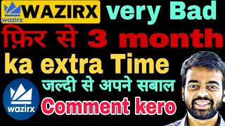 Wazirx Demand Extra 3 Months For Repay🔥Wazirx Latest Update 🤑 Wazirx news today/Wazirx DEX Open #btc