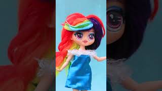 Turn your LOL OMG Doll into Rainbow Dash #shorts