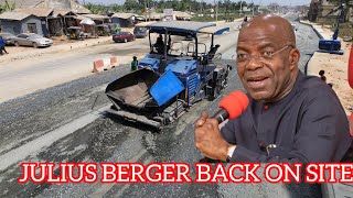 JULIUS BERGER HAS RESUMED ROAD CONSTRUCTION ALONG PORTHARCOURT RD ABA