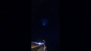 SpaceX Falcon 9 Launch night sky view shoot speed X10 🚀 🧑🏻‍🚀 #Shorts
