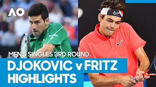 Novak Djokovic vs Taylor Fritz Match Highlights (3R) | Australian Open 2021