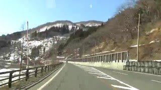 【夕方】鶴岡市羽黒町・赤川〜西川町・寒河江ダム（国道112号）【車載動画】