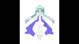 開かれた窓のセカイの初音ミク描いてみた（後編）