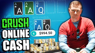 How To CRUSH Online CASH Games [Poker Play & Explain 1000NL]