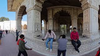 Diwan-i-Khas and Rang Mahal, Red Fort Complex, Delhi, India. 360° VR in 8K