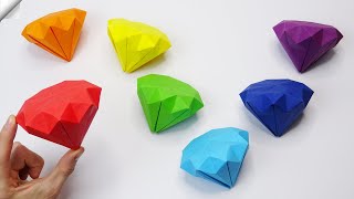 How to make paper diamond Easy paper crafts