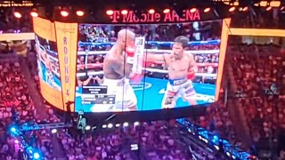 Manny Pacquiao vs ugas highlights (crowd view)