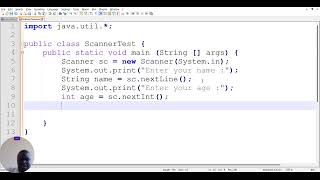 Scanner Class Lecture 25 10 2022