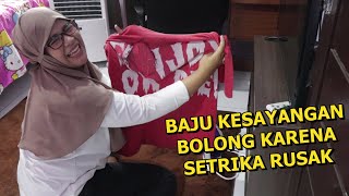 Gawat Baju Kesayangan Abang Bolong Kena Setrika ! Parodi Berfaedah