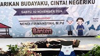 Penampilan kelas 5 “Legenda Batu Kuwung” Pada Acara Puncak Tema Kearifan Lokal Banten Tahun 2024