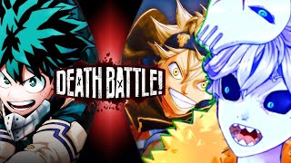 Nux Watches Deku VS Asta (My Hero Academia VS Black Clover) | DEATH BATTLE!