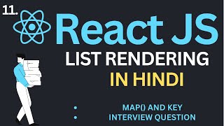 List Rendering in ReactJs Tutorial in Hindi | Complete React Course in Hindi #11
