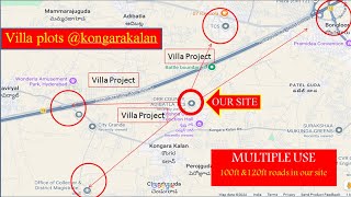 ORR COUNTY Premium Villa Plots at Kongarakalaan, @hyderabadproperty,ADIBATLA ,E-City  Near Foxconn