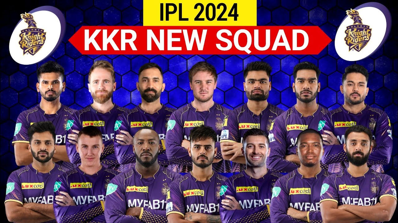 IPL 2024 | Kolkata Knight Riders Full Squad | KKR Full Squad 2024 | KKR ...