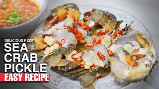 Sea Crab Pickle Spicy Chili Sauce Eating | @NHAMNow  #cooking #food