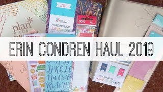 Erin Condren haul 2019 | Petite planner, Hardbound planner and accessories