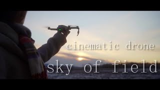 【氷点下20度の空】冬の夕暮れ/cinematic drone