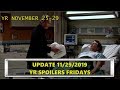 YR Daily News Update 11/29/19 - The Young And The Restless Spoilers  YR Fridays, November 29th