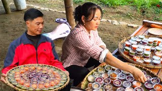 Process Of Making HUSBAND \u0026 WIFE Cakes Goes To Market Sell  Small Family Enjoy Wonderful Cake   Ly P