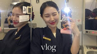 승무원 vlog| 위생 최악 나라에서 뉴욕까지🗽| 한달 비행 출퇴근과 도하 일상 함께해용