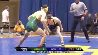 NDSU vs West Virginia 207-18 college wrestling dual