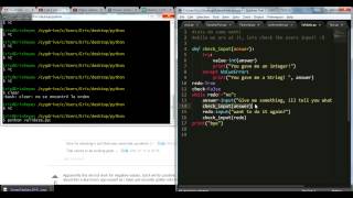 Validate Users input in Python3