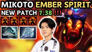 🔥 NEW PATCH 7.38 - Mikoto EMBER SPIRIT Midlane Grandmaster Tier 🔥 Rank 2 MIKOTO - Dota 2