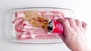 Versez le Coca-Cola sur le bacon, ça va être...