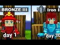 i played 30 days in a girl account (bedwars)