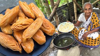 রথযাত্রা উপলক্ষে ঠাকুমা নাতনি মিলে মুচমুচে খাস্তা খাজা বানিয়ে ফেললাম |Perfect Khaja Recipe