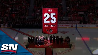 Senators Honour Chris Neil By Retiring No. 25, Celebratory Trip To Penalty Box