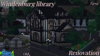 Windenburg library Quad Manor - Sims 4 speed build