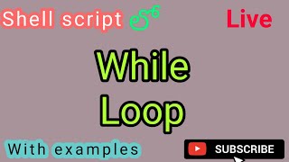 while loop uses || syntax || with example || shell script || Priya || 2021