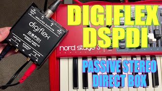 Digiflex DSPDI Passive Stereo DI Box for the Nord Stage Piano.