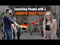 Surprising people with a linguistic magic trick | Multilingual prank