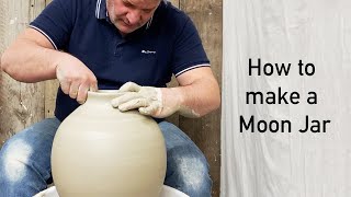 Roberto Gagliano shows how to make a big Moon Jar on the pottery wheel. #potterywheel #potteryvideo