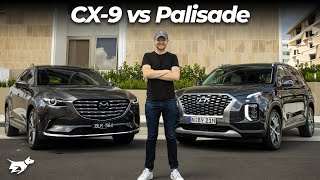 Mazda CX-9 vs Hyundai Palisade 2021 comparison review | Chasing Cars
