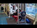 unique fitness john mares squats 150kg @60kg