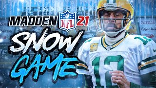 Madden NFL 21 Snow Gameplay! FULL GAME in 4K!