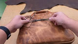 Executive Small Briefcase in Natural Dublin Horsehide