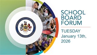 1/13/2026 - FCPS School Board Forum