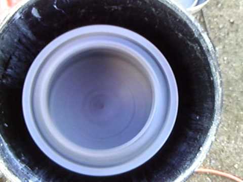 Home made PVC centrifuge bowl test. Home made PVC centrifuge bowl test.