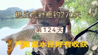 挑戰連續野釣270天 第124天 又中大鯉魚，可上撩魚榜了，加油