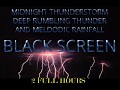 Thunder and Rain Sleep Sound 2 Hour Black Screen *MINIMAL DATA USAGE*