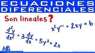Ecuaciones diferenciales lineales - no lineales