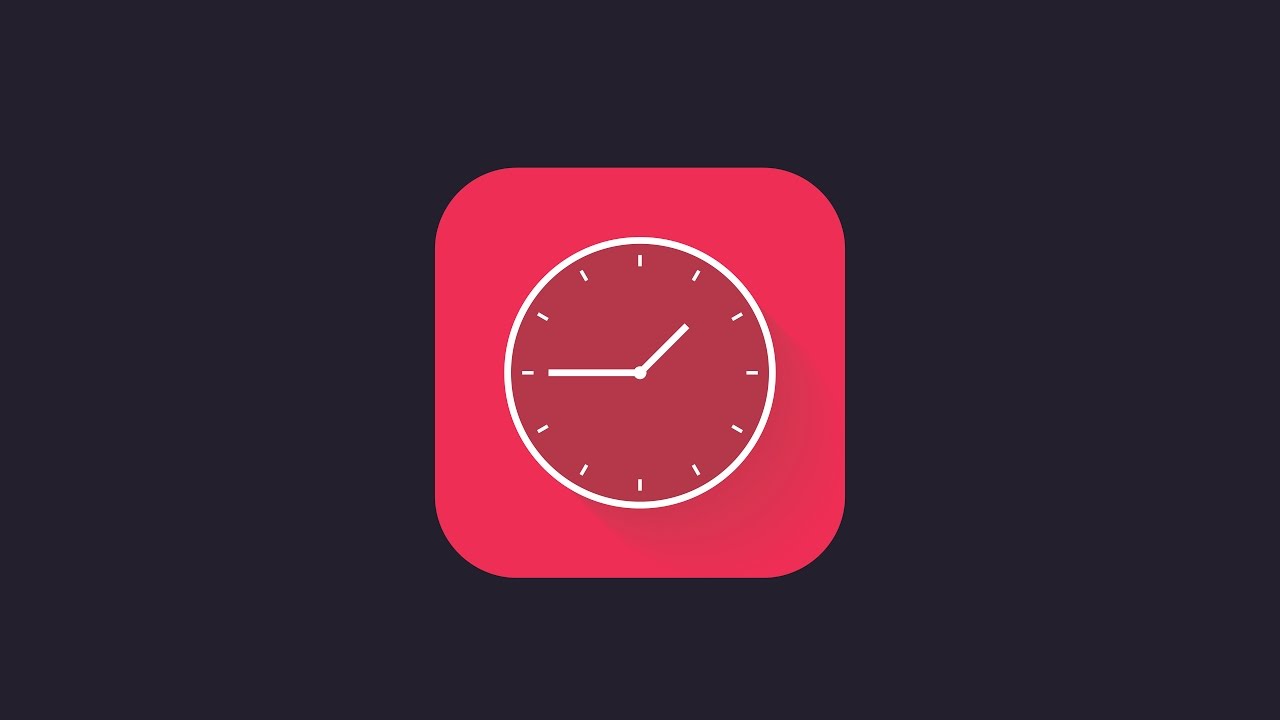 Adobe Illustrator Tutorial Flat Clock Icon Design Youtube