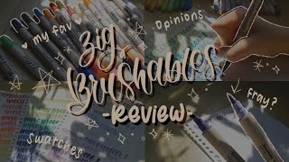 kuretake zig brushables review + swatches: my favourite brush pens *:･ﾟ✧*