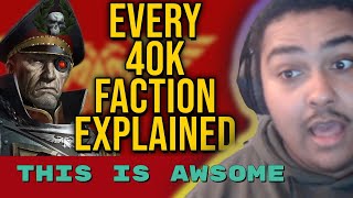 Reacting to Every single Warhammer 40k (WH40k) Faction Explained | Part 1 | Bricky Group REACTION!!