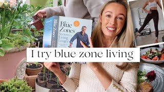 TRYING BLUE ZONE LIVING 🤍🌳🌏 Recipes, Exercise & Wellness Hacks