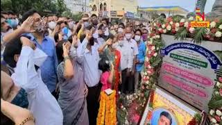 KTR unveils The Statue Of Colonel Santosh Babu, Who Died In Galwan Valley Clash | NandighoshaTV